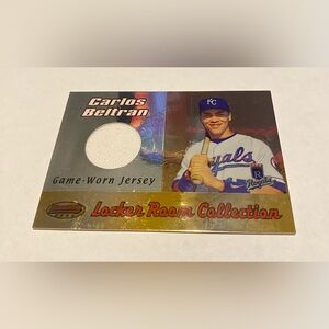 Carlos Beltran Rare! 2000 Topps Locker Room Collection Game-Worn Jersey # LRCJ1